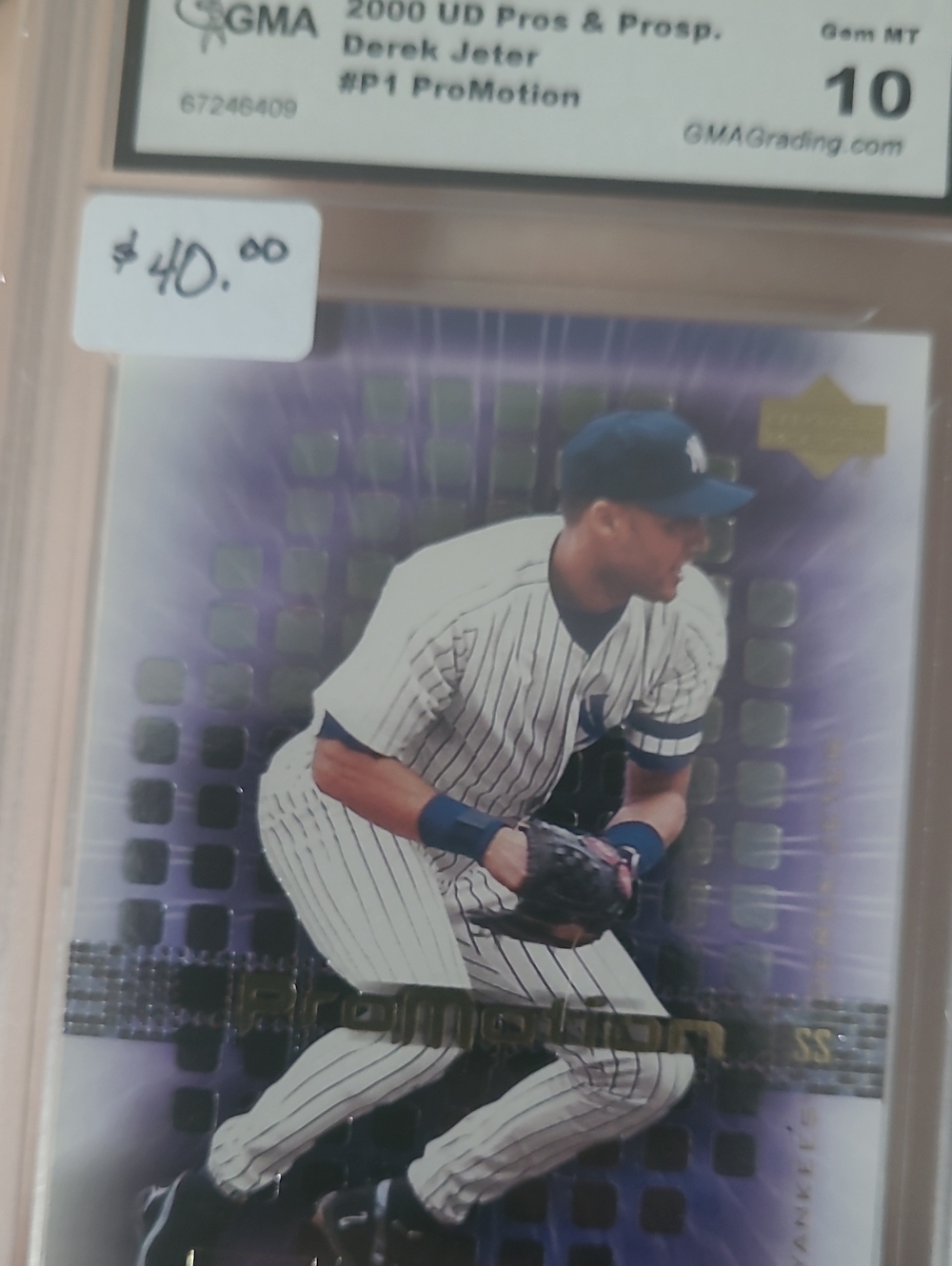 2000 UD&PROSP. Derek Jester...#p1 Pro Motion.. GEM MT 10